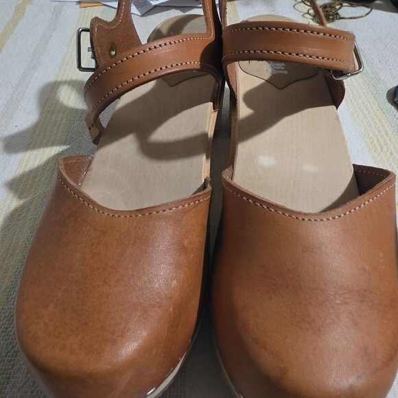 Sandgrens Swedish clogs - brown leather - 38 (7 or 7.5) - Picture 7 of 10